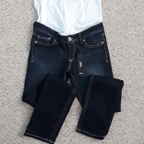 Jeans by Expess Brand New dark blue wash skinny - Picture 7 of 7